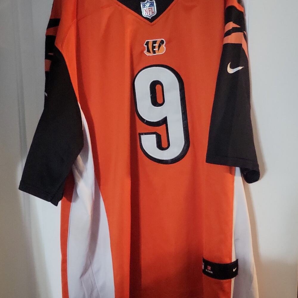 Bengals #9 Joe Burrow Nike Jersey Size XXL